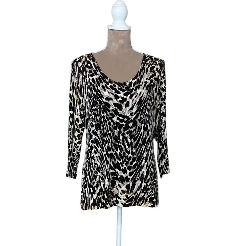 Travelers by Chico’s Animal Print Top (TSE)
